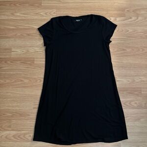 Michael Lauren Black Draped Tee Dress